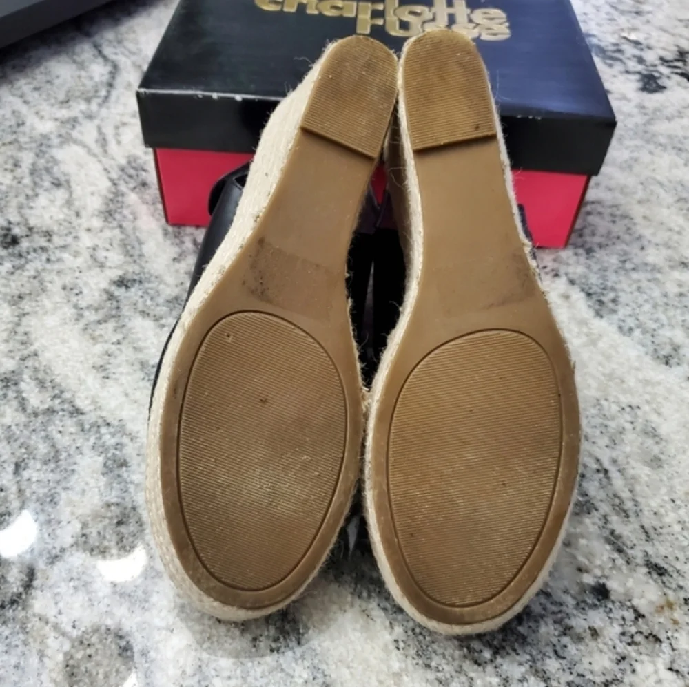 Charlotte Russe Black Wedges. Preloved!